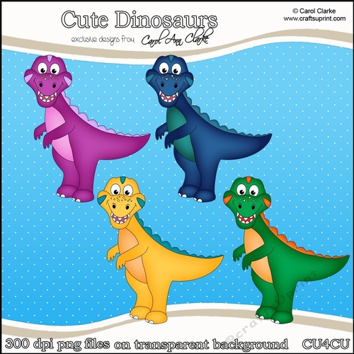 Cute Dinosaurs - CU4CU Digital Clip Art Set