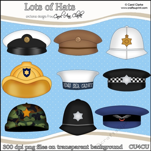 Lots of Hats - CU4CU Digital Clip Art Set
