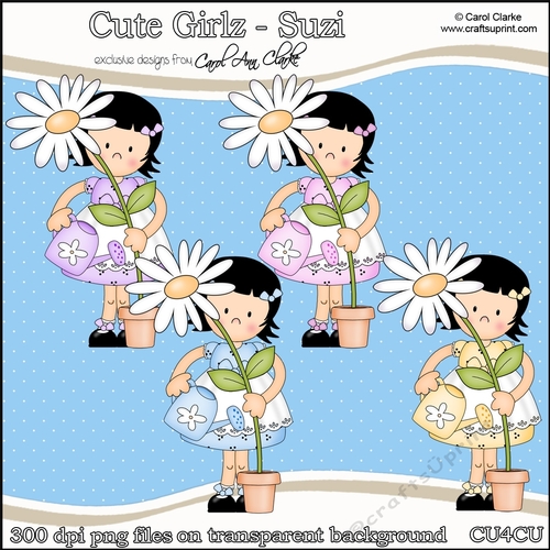 Cute Girlz - Suzi - CU4CU Digital Clip Art Set