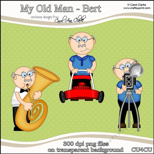 My Old Man Bert! - CU4CU Digital Clip Art Set