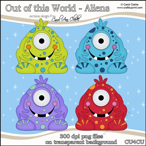 Out of this World - Aliens - CU4CU Digital Clip Art Set