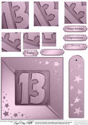13th Metallic Age Quick Card with Twisted Pyramage