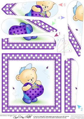 Robert's Heart Quick Card with Fan Pyramage Topper