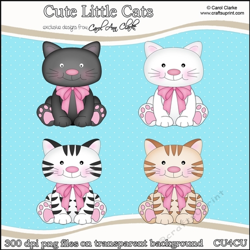 Cute Little Cats - CU4CU Digital Clip Art Set