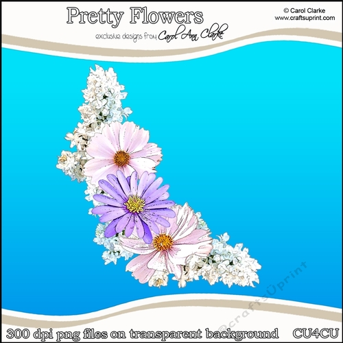 Pretty Flowers - CU4CU Digital Clip Art Set