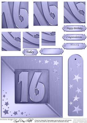 16th Metallic Age Quick Card with Twisted Pyramage