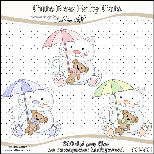 Cute Baby Cats - CU4CU Digital Clip Art Set
