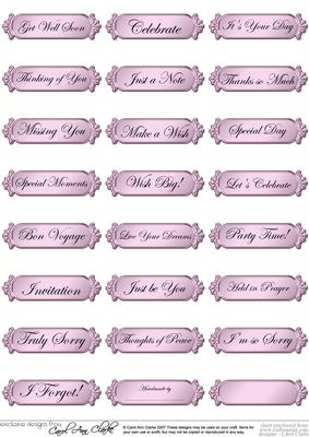 A 2nd Set of Metallic Everyday Mixed Greetings Text Plates