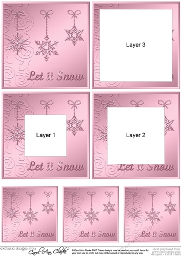 Elegant Christmas Snowflakes - Tunnel Topper