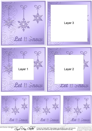 Elegant Christmas Snowflakes - Tunnel Topper