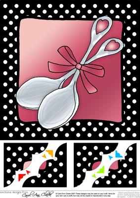 Lovin Spoonful 8 x 8 Scalloped Corner Topper