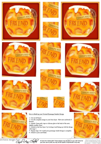 Mines a Pint  - Twisted Pyramage sheet