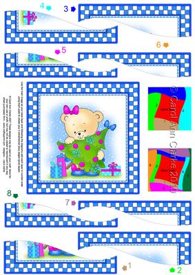 Rosie's Christmas Tree Quick Card Wavy Spiral Side Stacker