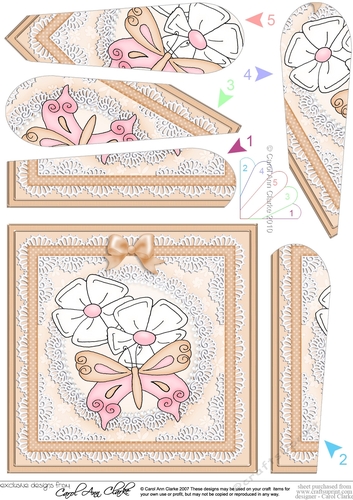 Fluttery Butterfly - Fan Pyramage Topper