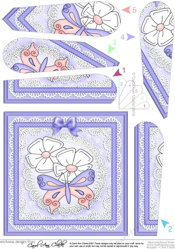 Fluttery Butterfly - Fan Pyramage Topper