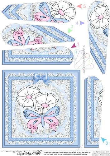 Fluttery Butterfly - Fan Pyramage Topper