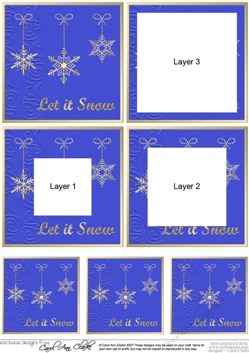 Elegant Christmas Snowflakes - Tunnel Topper