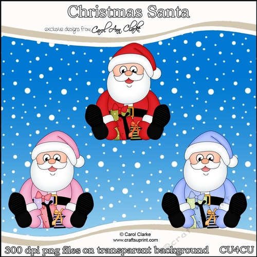 Christmas Santa - CU4CU Digital Clip Art Set