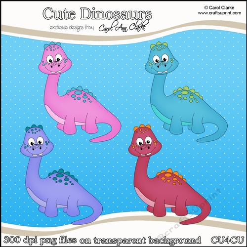 Cute Dinosaurs - CU4CU Digital Clip Art Set