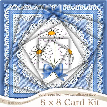 Denim and Daisies 8 x 8 Kit with Twisted Pyramage