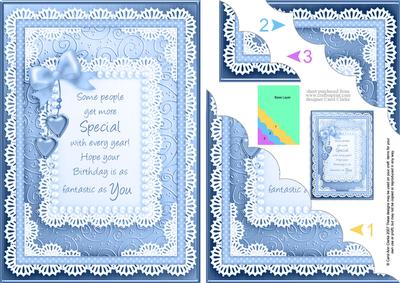 A5 Special Person Birthday Scalloped Corner Side Stacker