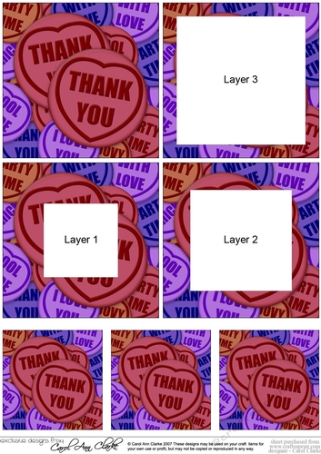 Thank You Sweet Heart - Tunnel Topper