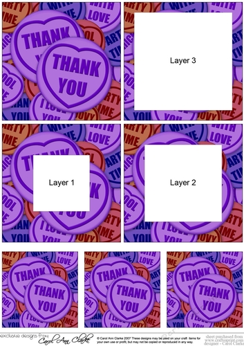 Thank You Sweet Heart - Tunnel Topper