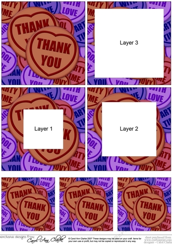 Thank You Sweet Heart - Tunnel Topper