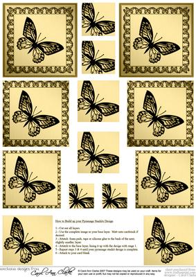 Butterfly Pyramage Sheet