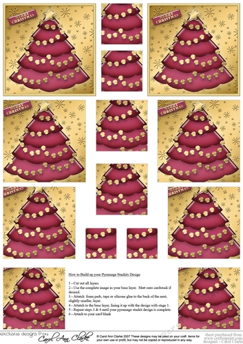 Christmas Tree - Pyramage sheet