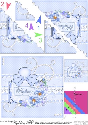 Perfume, Flowers & Lace - Scalloped Corner Stacker