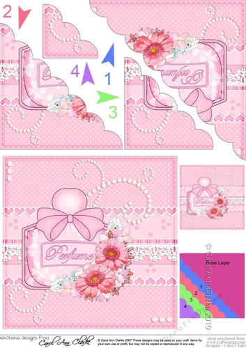 Perfume, Flowers & Lace - Scalloped Corner Stacker
