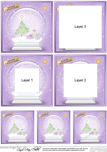 Christmas Tree - Christmas Snowglobe Tunnel Topper