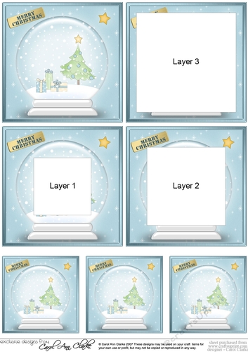 Christmas Tree - Christmas Snowglobe Tunnel Topper