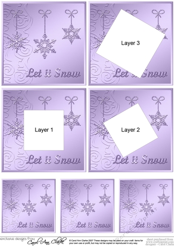 Christmas Snowflakes -  Twisted Tunnel Topper