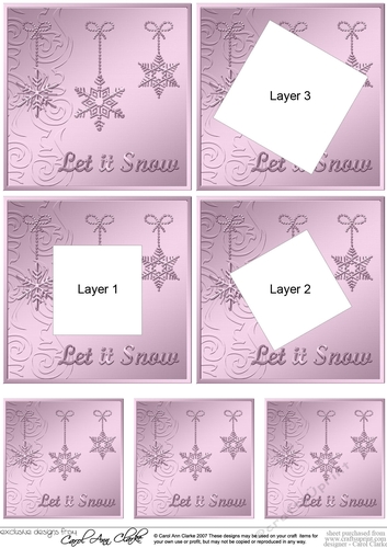 Christmas Snowflakes -  Twisted Tunnel Topper