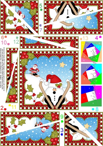 Christmas Snowball Sam - Twisted Spiral Side Stacker
