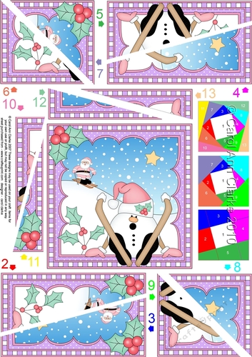 Christmas Snowball Sam - Twisted Spiral Side Stacker