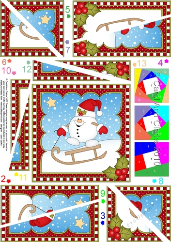 Christmas Snowball Sam - Twisted Spiral Side Stacker