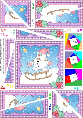 Christmas Snowball Sam - Twisted Spiral Side Stacker