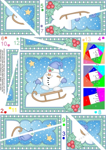 Christmas Snowball Sam - Twisted Spiral Side Stacker