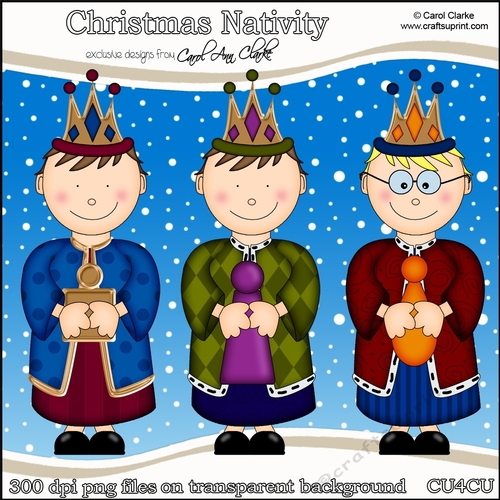 Christmas Nativity - Kings - CU4CU Digital Clip Art Set