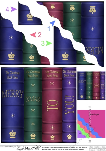 Christmas Books - Wavey Corner Stacker
