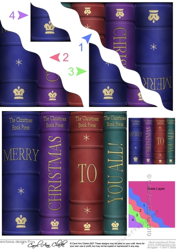 Christmas Books - Wavey Corner Stacker