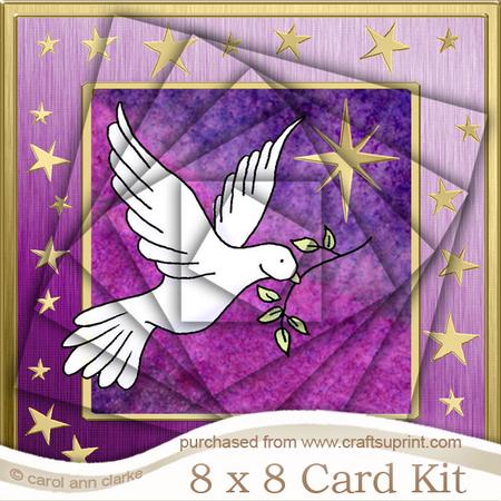 Xmas Dove 8 x 8 Kit with Twisted Pyramage