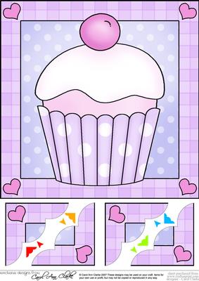 Sweet Treats 8 x 8 Scalloped Corner Topper