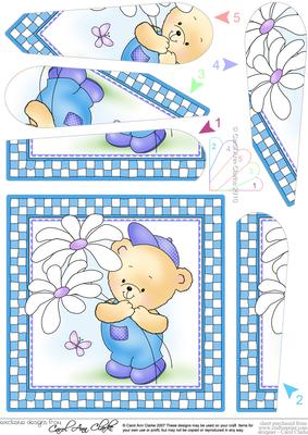 Robert's Flowers Quick Card with Fan Pyramage Topper