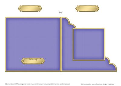 Cut and Fold Corner Card Plain Card Base