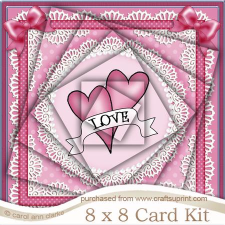 8 x 8 Love Hearts Kit with Twisted Pyramage