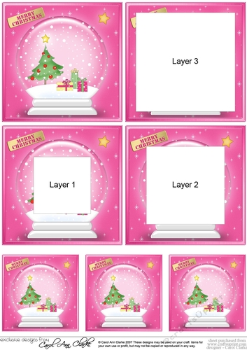 Christmas Tree - Christmas Snowglobe Tunnel Topper